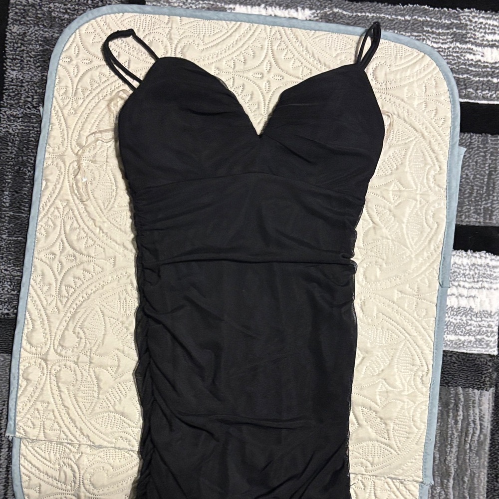 Crystal Doll Black Mini Dress